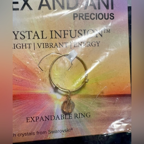 🆕 Alex and Ani Crystal Infusion Expandable Ring - Picture 3 of 7